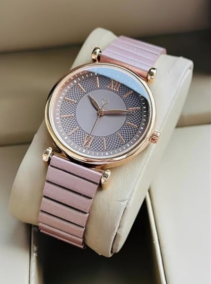 Pink Analog Wrist Watch